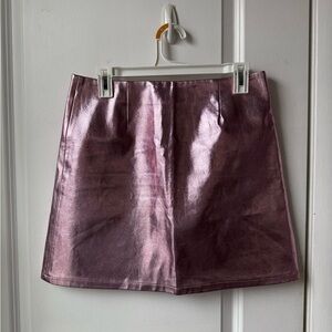 Studio 19 metallic pink skirt size small